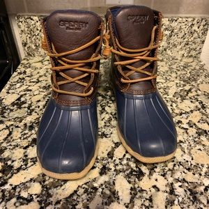 Sperry Duck Boots - Saltwater tan/navy